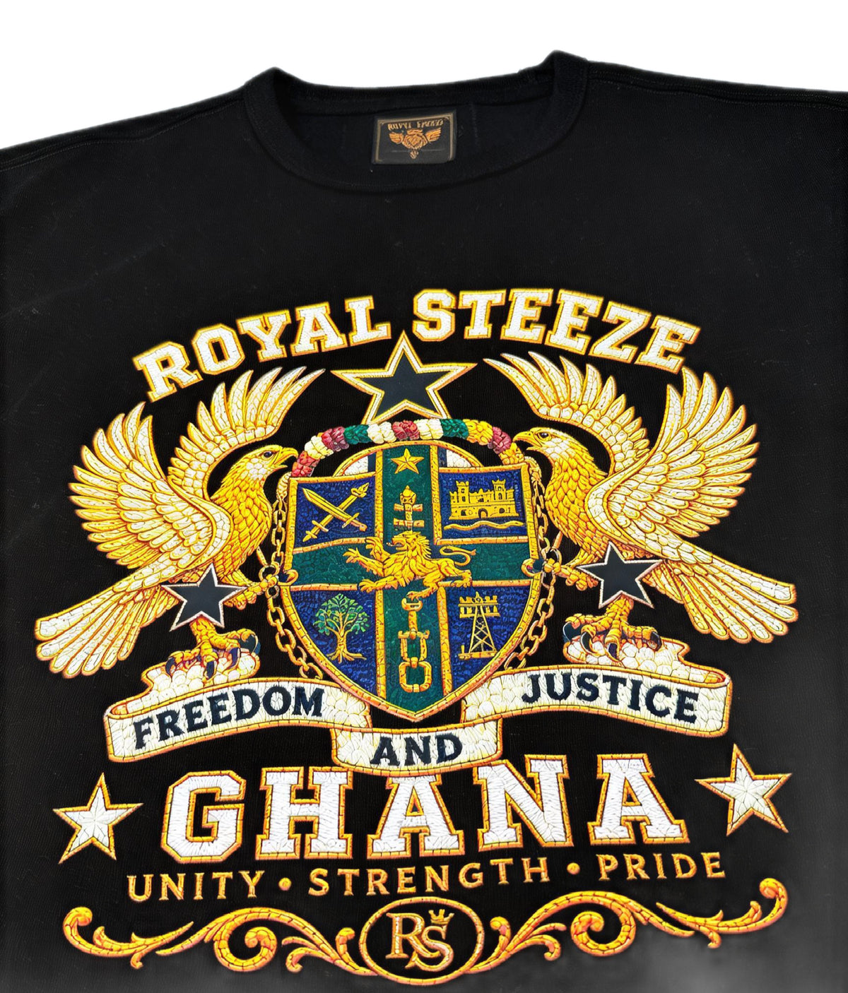 GH Stone blings, Black T shirt