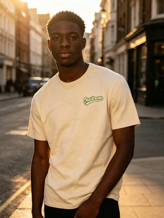 Oseikrom royals small crest front t shirt