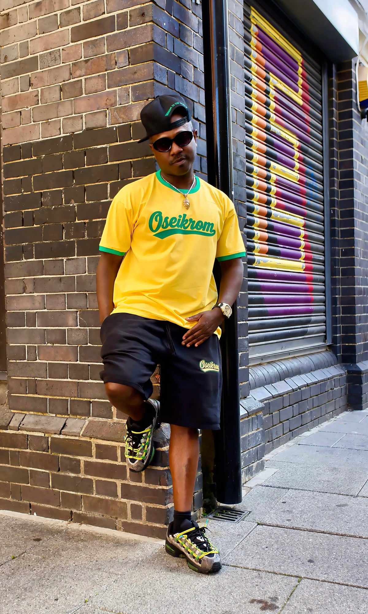 Oseikrom Royals yellow and green t shirt