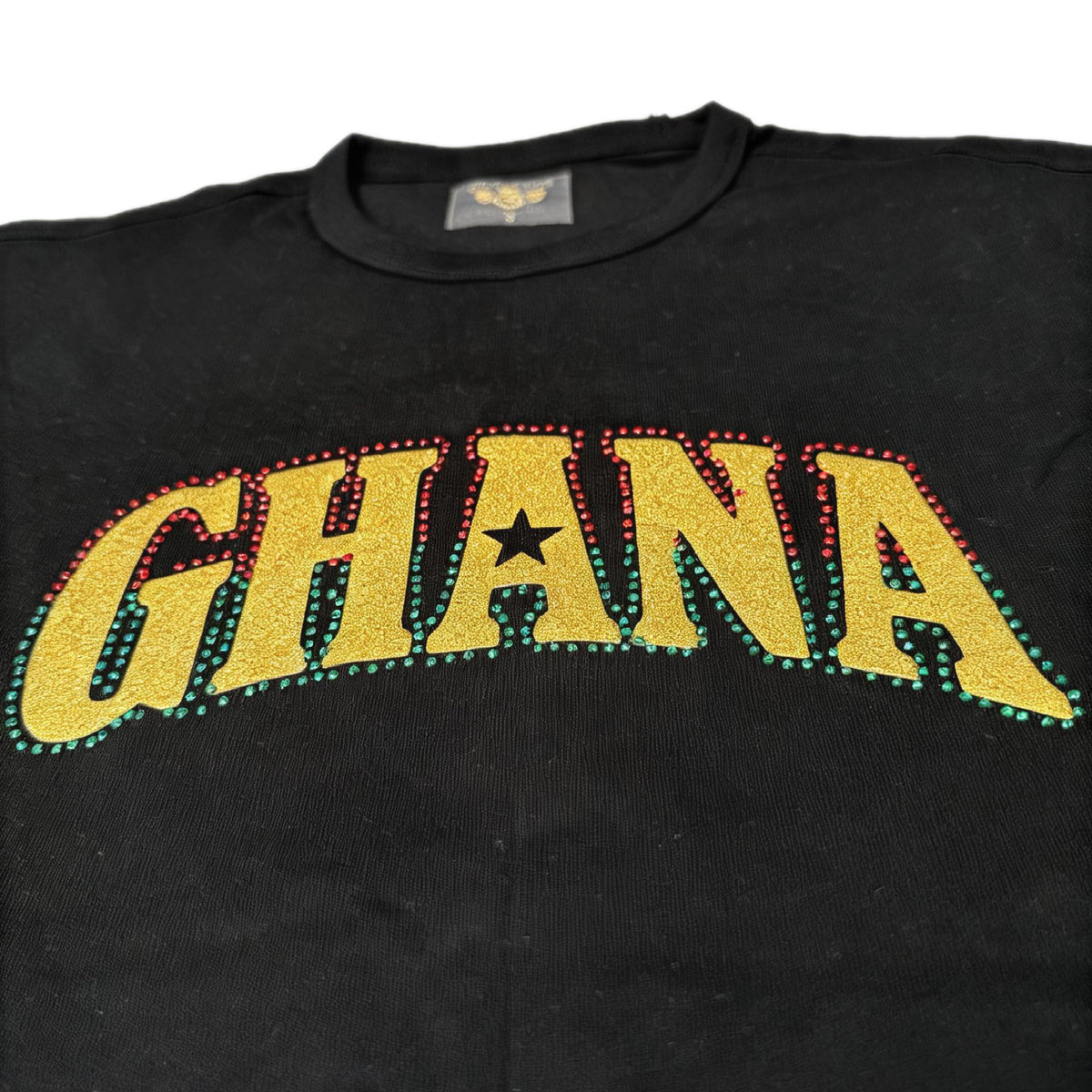 GH Stone blings, Black T shirt