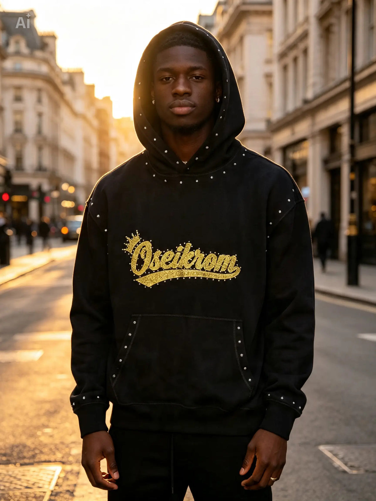 Oseikrom Royal stones hoodie 2