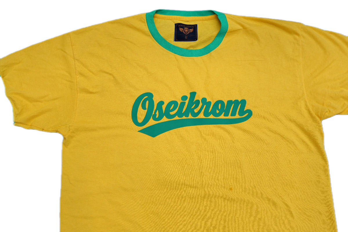 Oseikrom Royals yellow and green t shirt