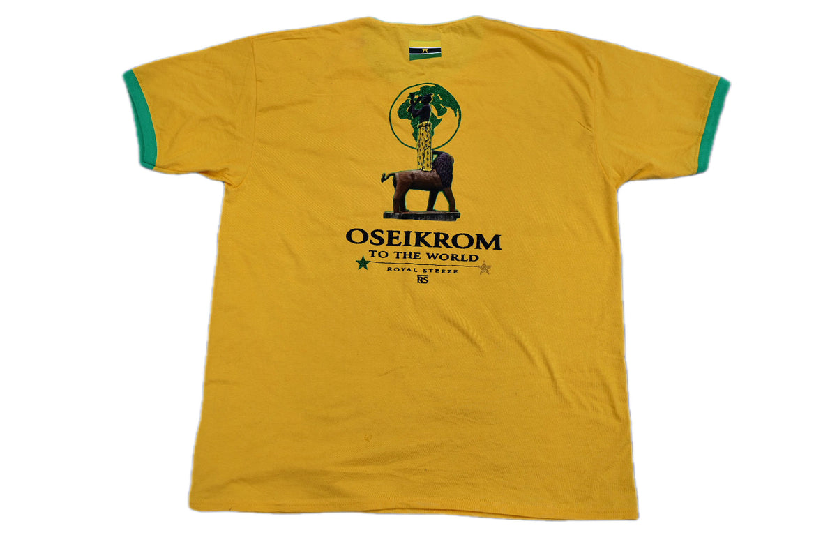 Oseikrom Royals yellow and green t shirt