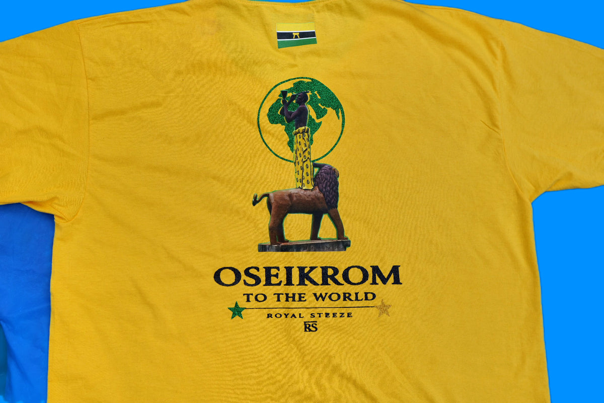 Oseikrom Royals yellow and green t shirt